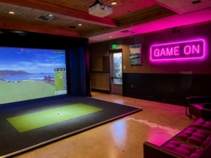 Full Swing Golf Simulator in action at Draft Republic Carlsbad